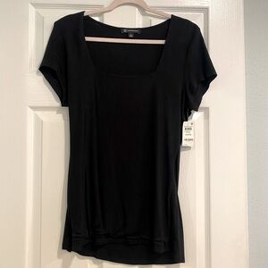 Black top squared neckline